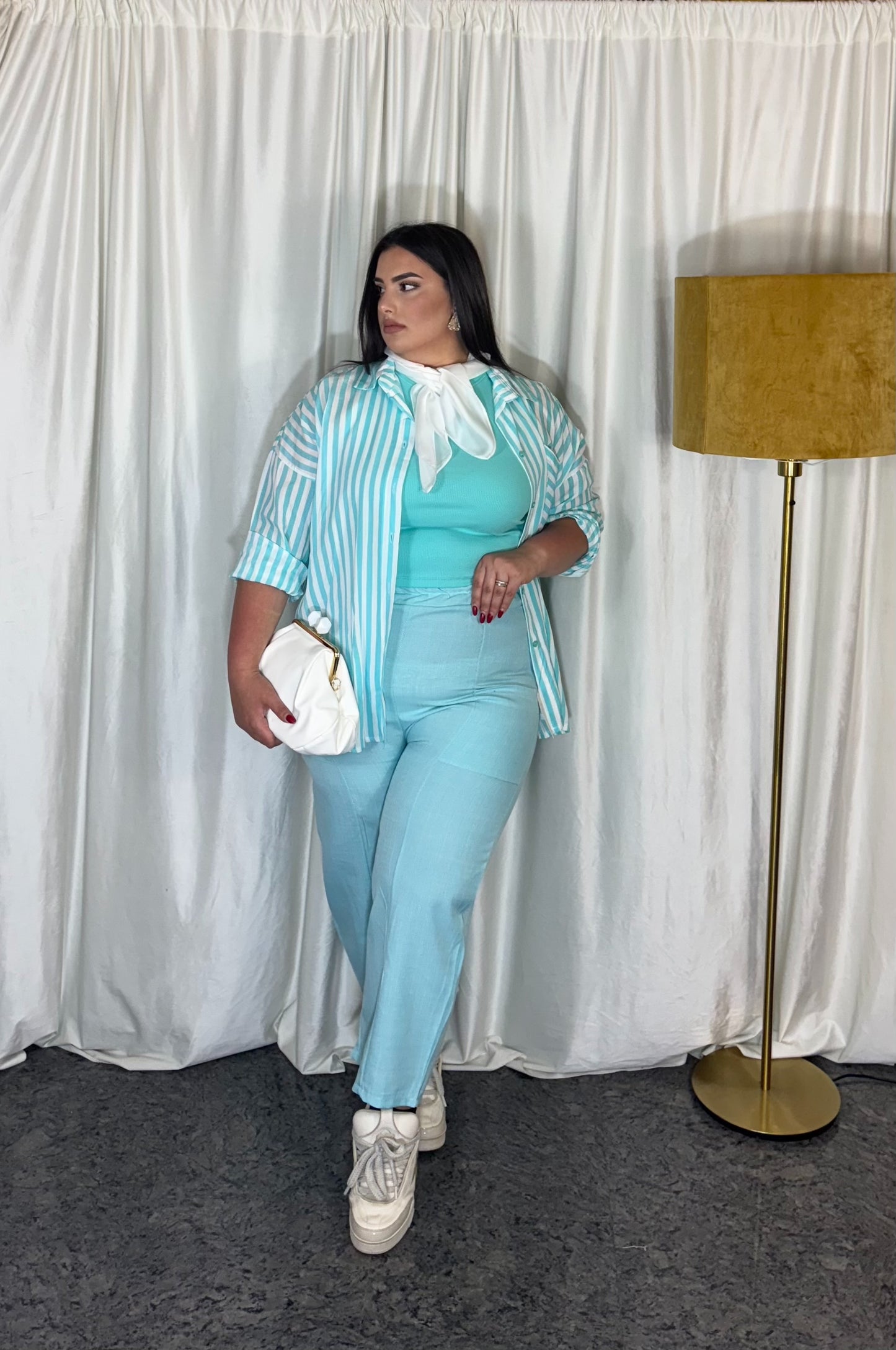Pantalone cira verde tiffany